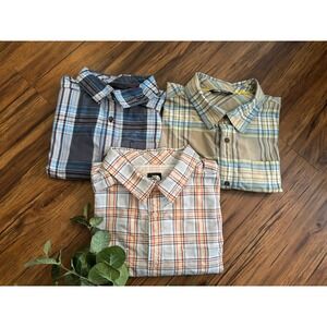 LOT OF 3 ❗️North Face Shirts Men's Size XL Plaid Fishing Button Down Up Outdoor